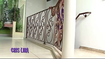 Dark Latina babe loves white cocks